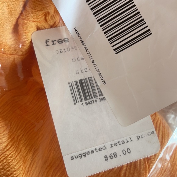 Free People Womens Orange Home Again Camisole - Picture 5 of 5